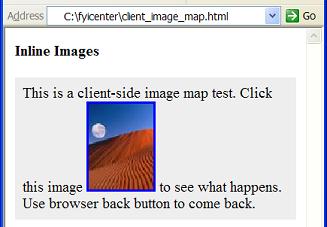 HTML img Element - Client-Side Image Map