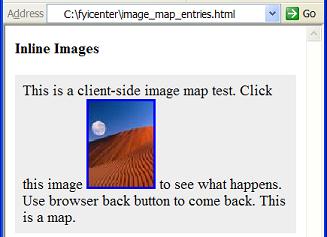 HTML map Element - Image Map Entries