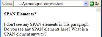 HTML span Elements Are Invisible