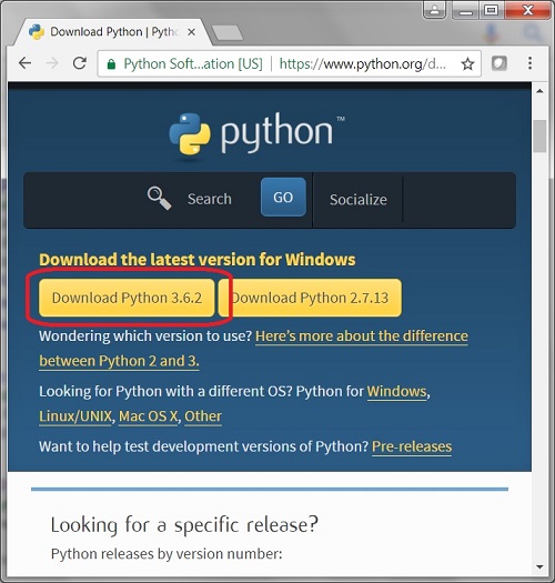 Download Latest Version of Python for Windows