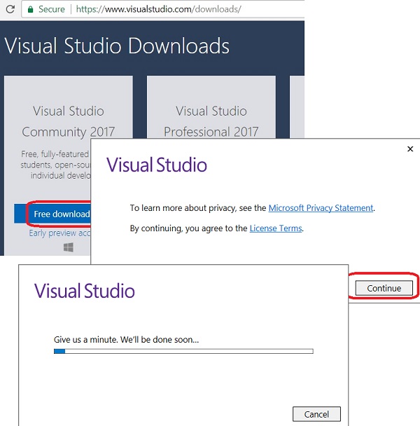 Download Visual Studio Installer